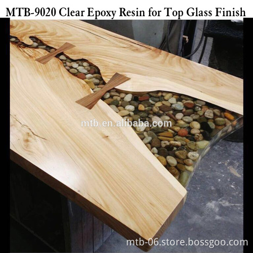 Wood Table Topcoat Glass Finish Epoxy Resin and Hardner